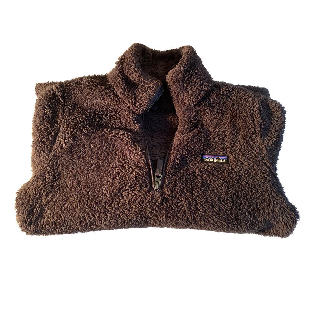 Patagonia 1/4 Zip Fleece Jacket Women’s Medium Fuzzy Grey Outdoor,style 25235